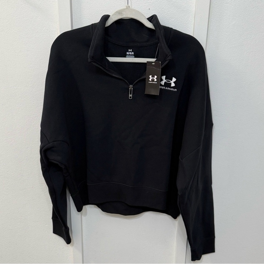Under Armour Women's Black Half-Zip Sweatshirt